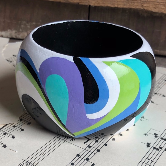 MOD WOMEN'S WOOD BANGLE BRACELET - Picture 1 of 8